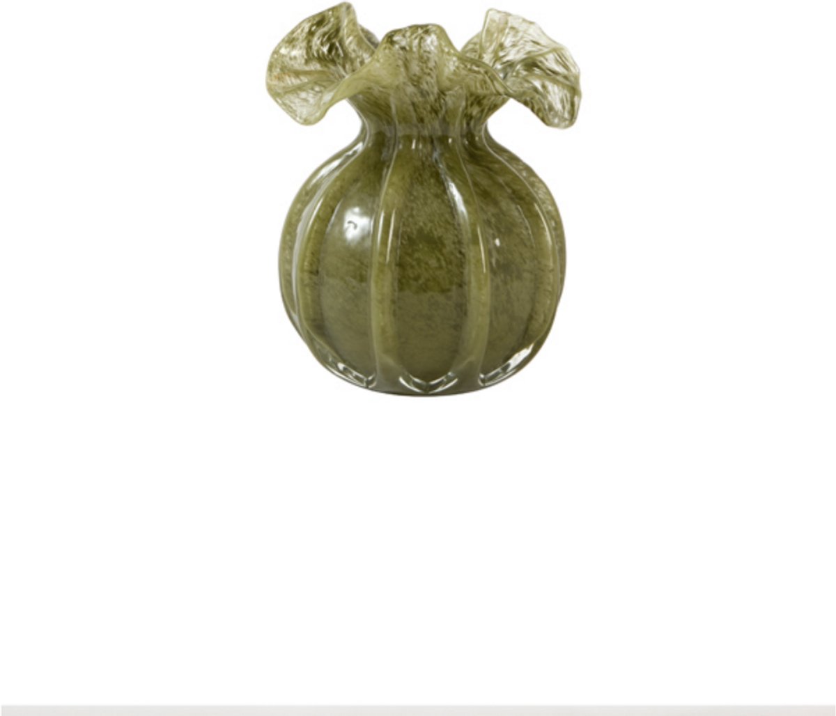 Light & Living Vaas XEREA - Groen - 12x12x17 cm