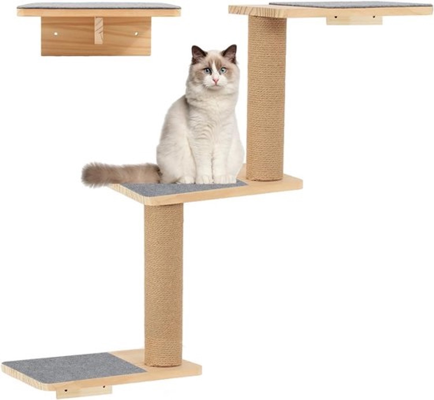 Modulaire houten kattenplanken - Klimplanken en loopbrug