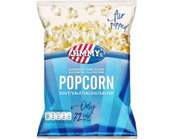 JIMMY's Popcorn zout Mini Bag 72kcal 21x17g Air-popped