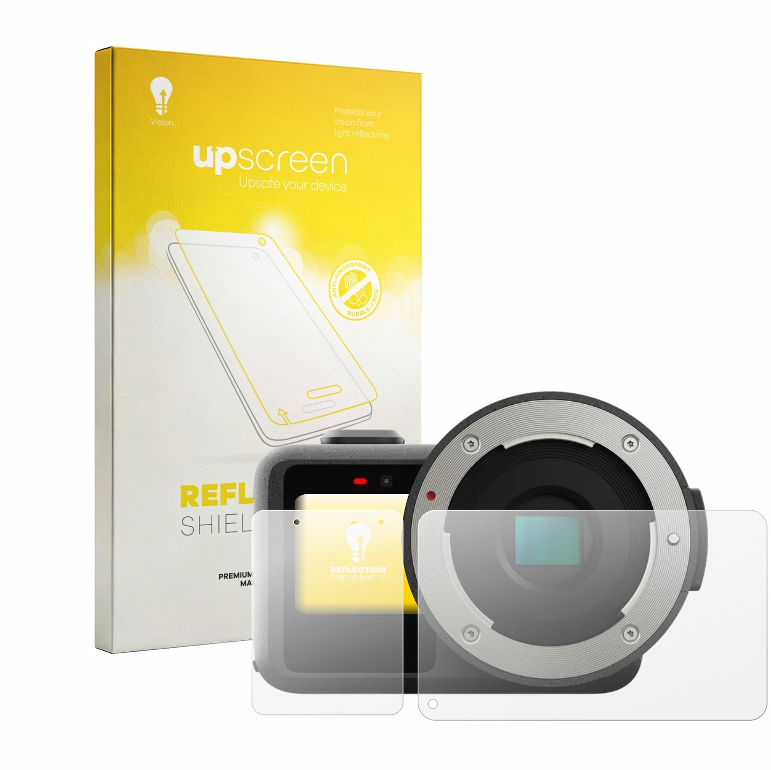 upscreen - Screenprotector voor GoPro Mission 1 Pro ILS - Folie Beschermfolie anti glare matte