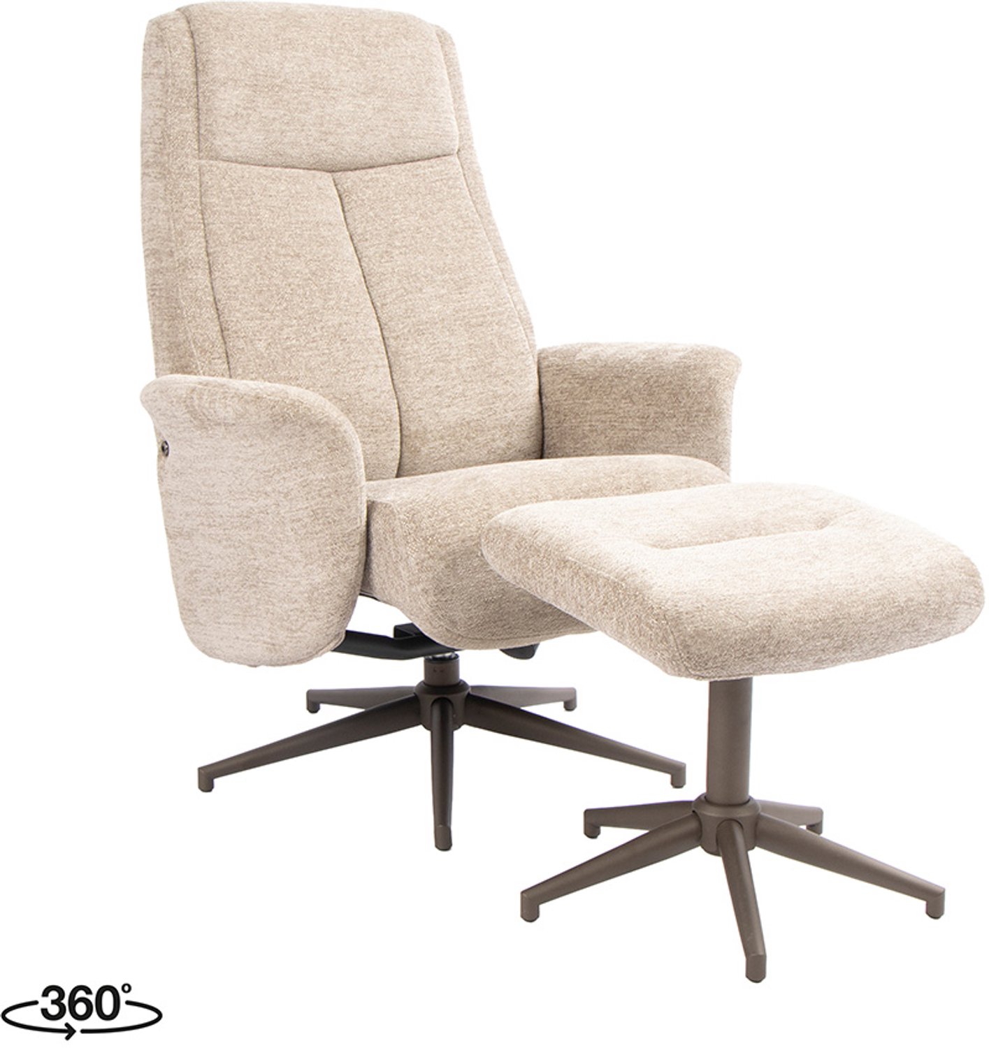 LABEL51 Tumba Fauteuil - Bruin - Stof - One Size