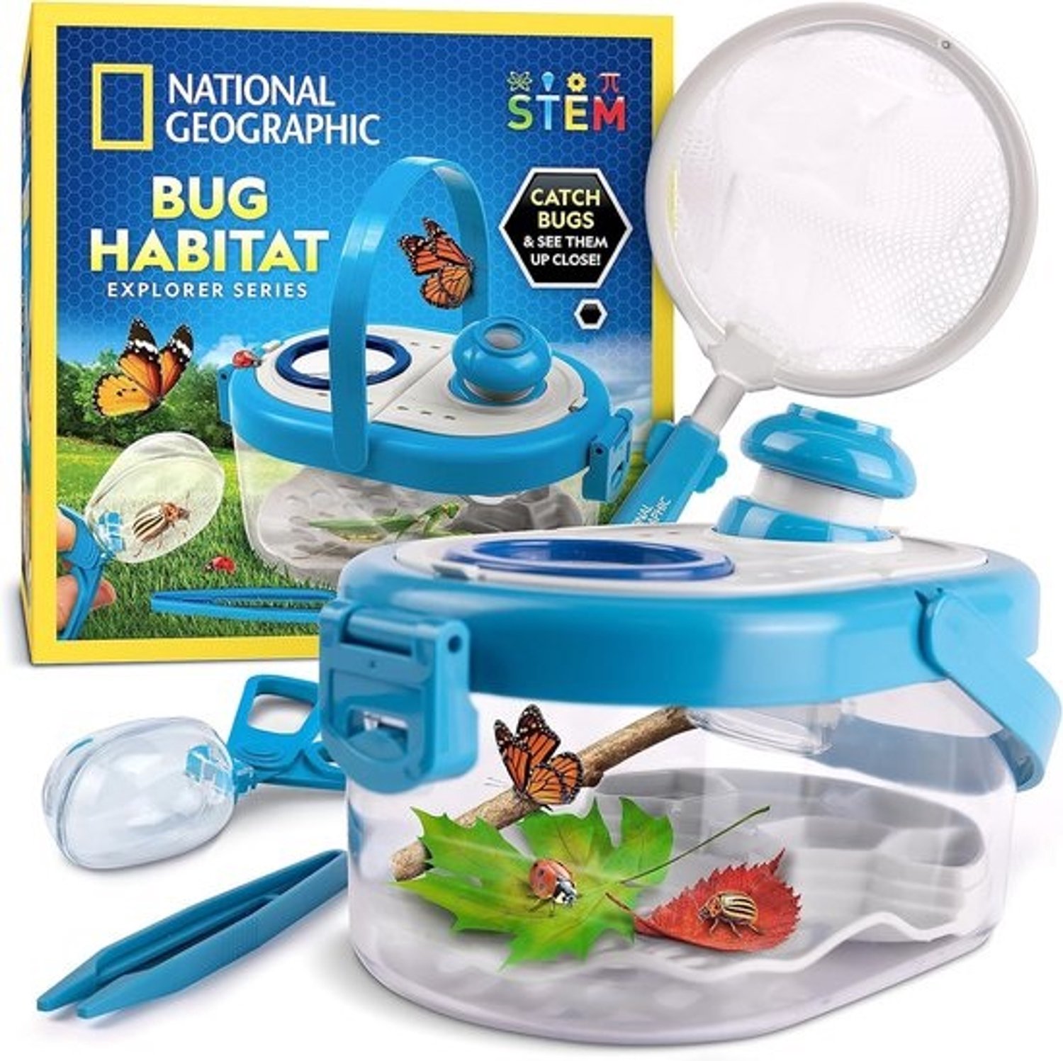 Insectenvangerset - Insectenkit voor kinderen - De natuur ontdekken - Met vergrootglas - 14 delig - Donkergroen