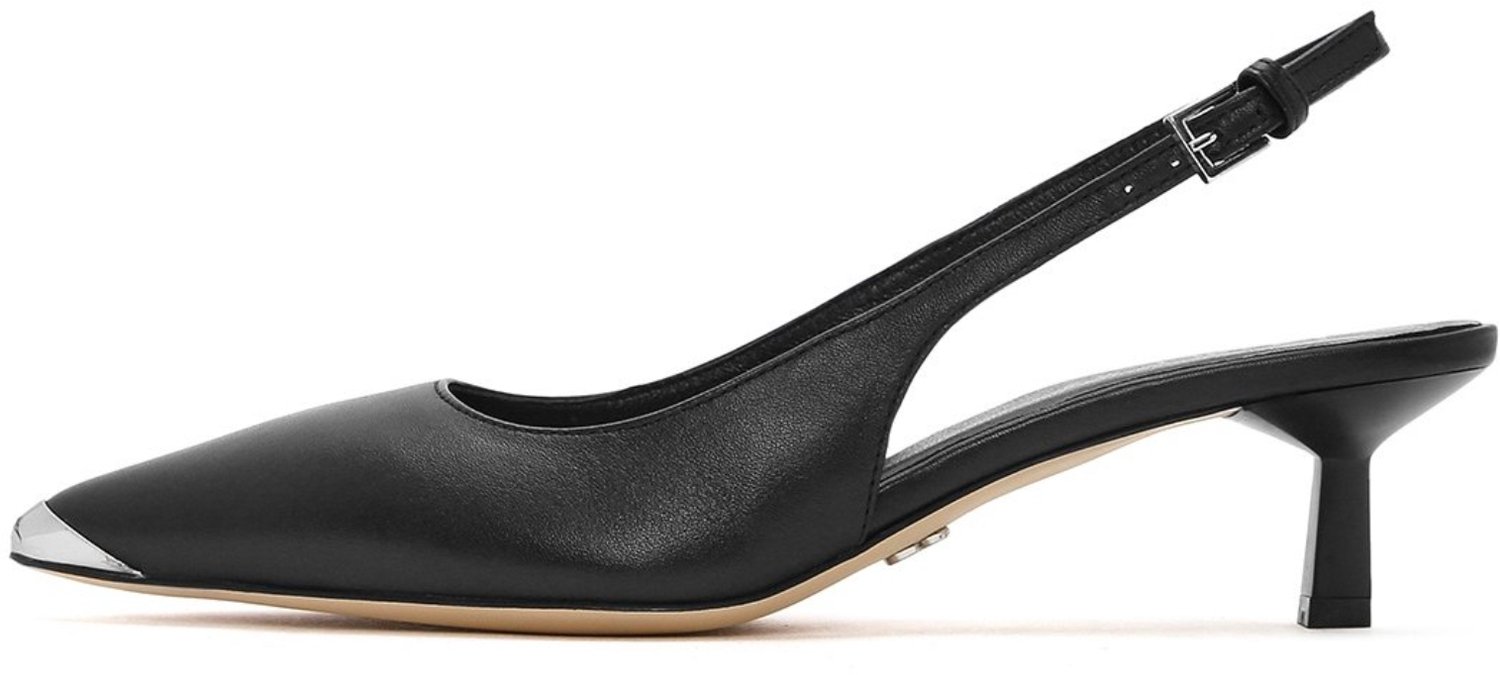 DERIMOD Heeled Shoes Leather Heeled Shoes
