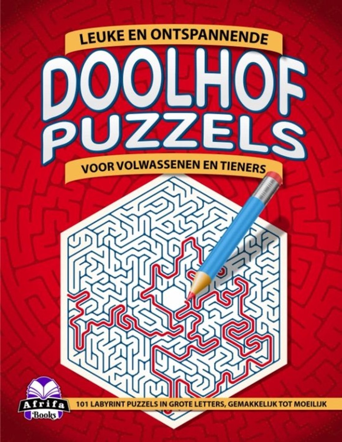 Doolhofpuzzelboek - Logicaspelletjes - Ontspanning voor de hersenen - 101 grote labyrinten - 21.6 x 27.9 cm