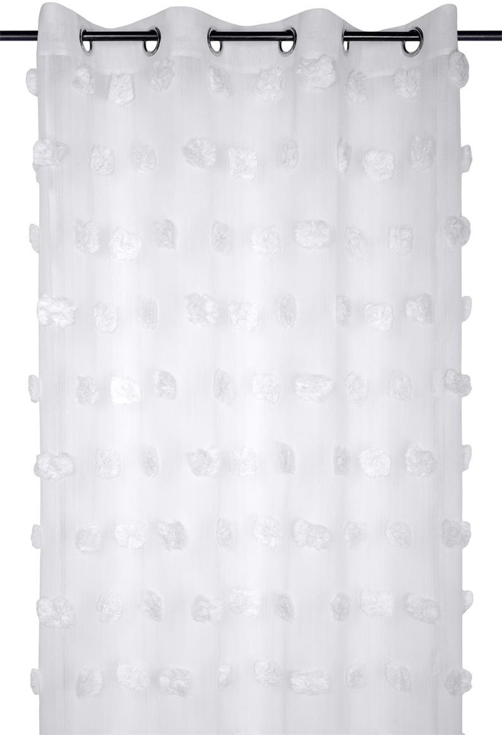 STOF - Gordijn POMPINOU pompons, 135 x 260 cm