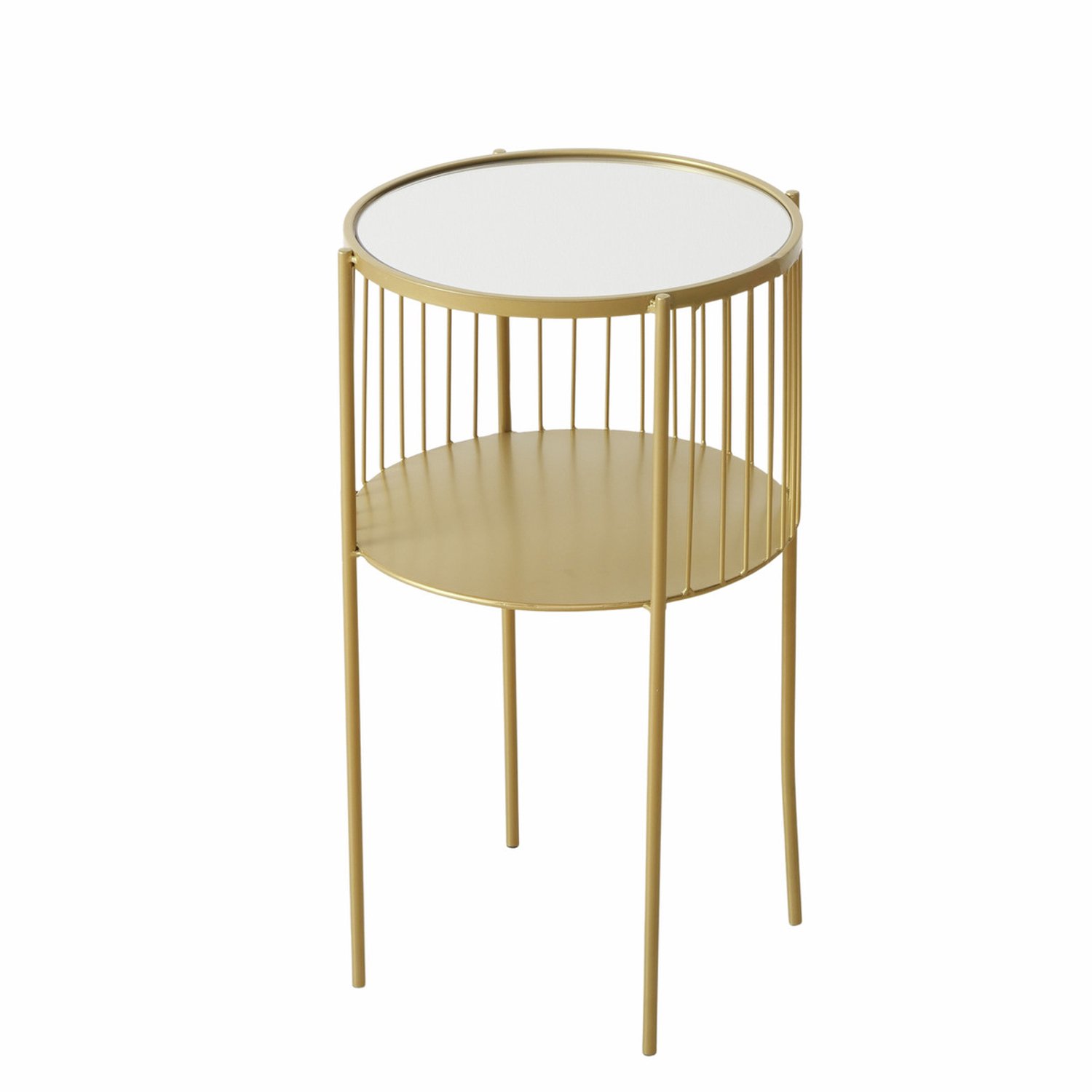 Boltze Metalen bijzettafel LOBO, Ø 33 x 55,5 cm Goud