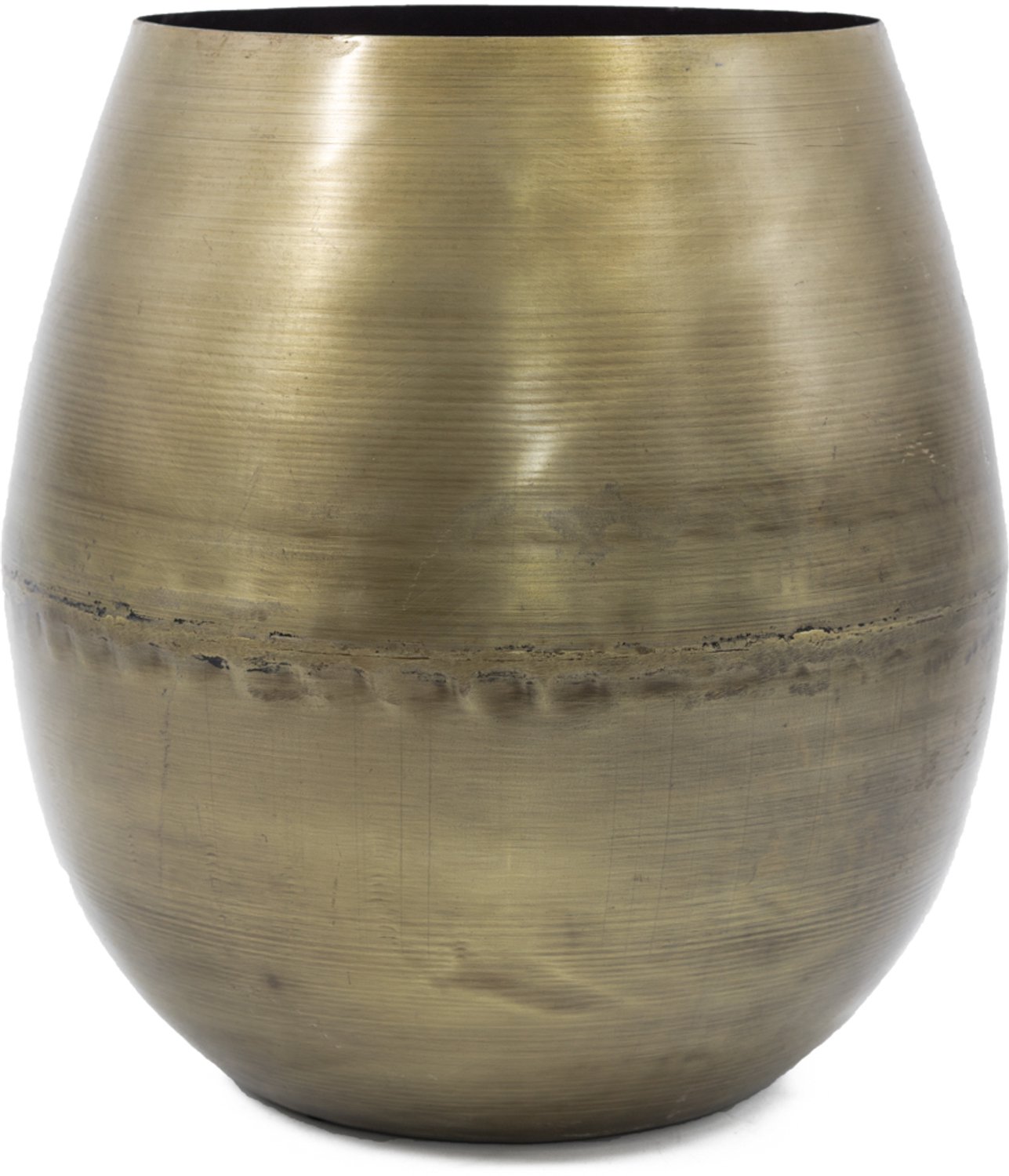 homebound by ky Vaas metaal goud | 23x31.5x32.5cm | metalen bloemenvaas