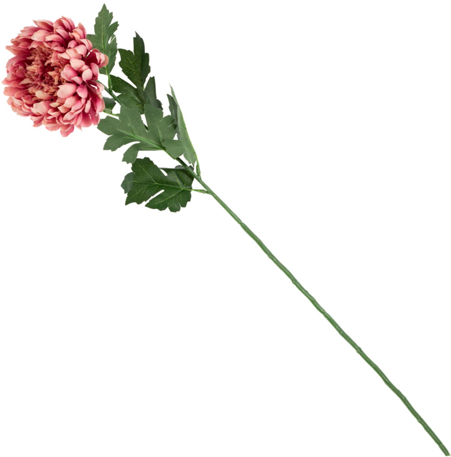 Kunstbloem chrysant 63cm roze