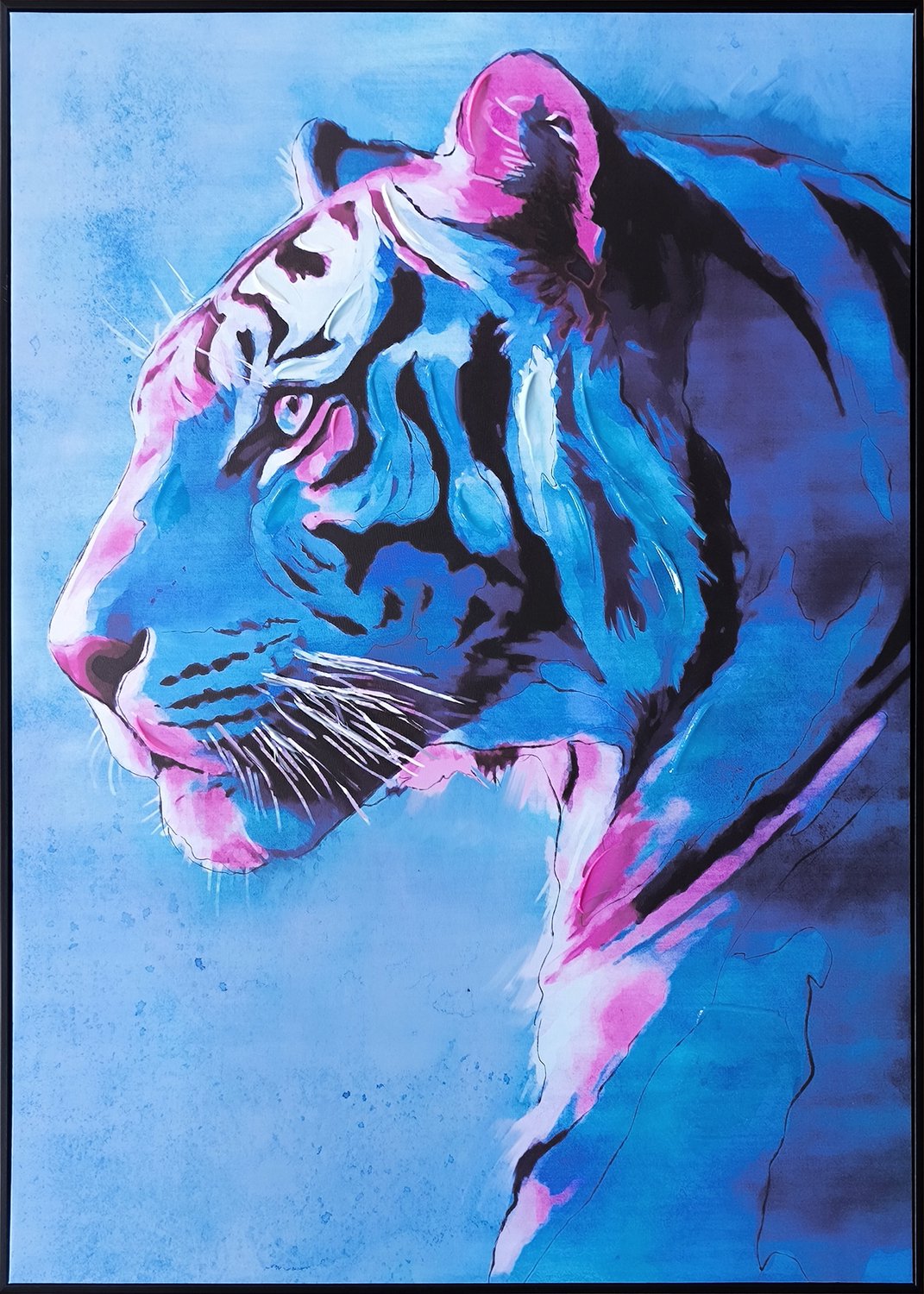 Schilderij tijger 60x80cm