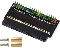 GPIO-adapter - Uitbreidingsbord - Voor uitbreiding van projecten - Kleurgecodeerde header - 40 PIN - Meerdere kleuren