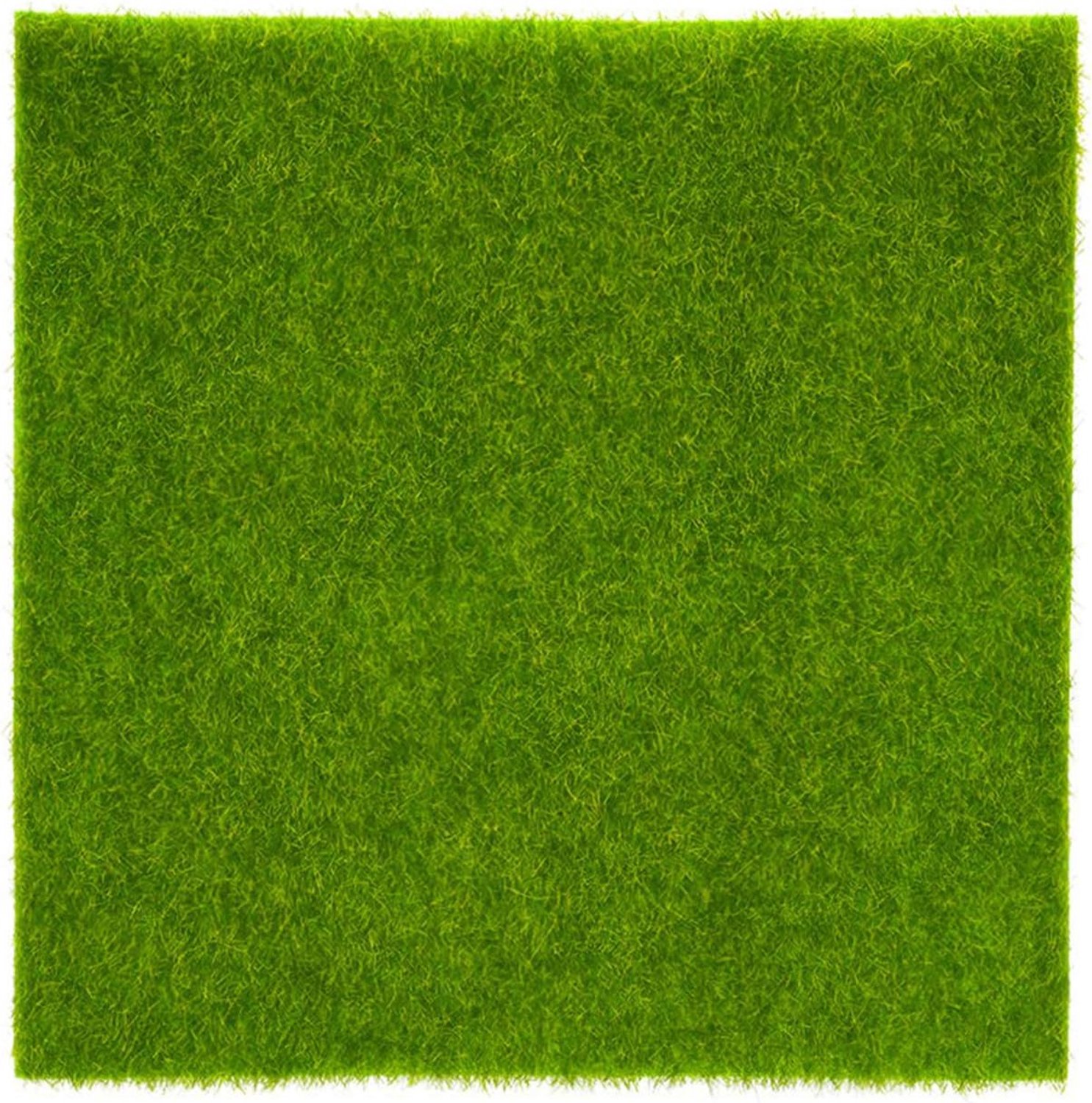 Kunstgrastapijt 15 x 15 cm - kunststof - groen - perfect voor binnen en buiten - Luxento