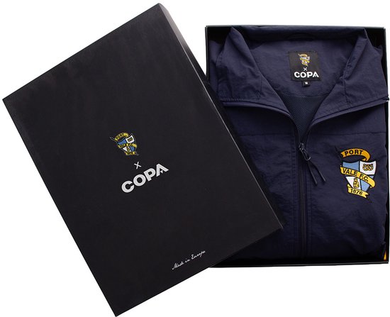 COPA Football - Port Vale F.C. 1992 - 93 - Retro Voetbaljack - Heren - L - Blauw