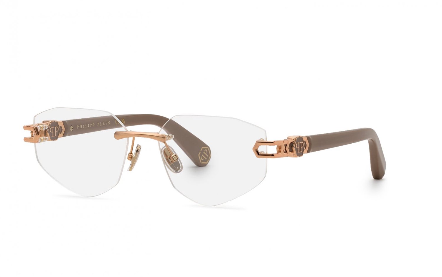 Philipp Plein VPP246 Oro ramato lucido 56/16/140 WOMAN Brilmonturen