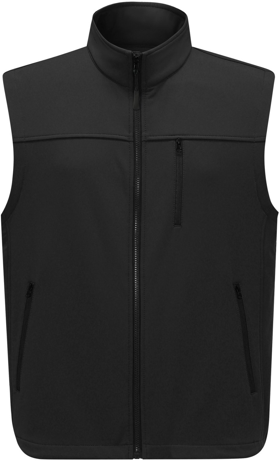 YOUTHUP Heren Outdoor Bodywarmer met Staande Kraag Warm Fleece Zwart