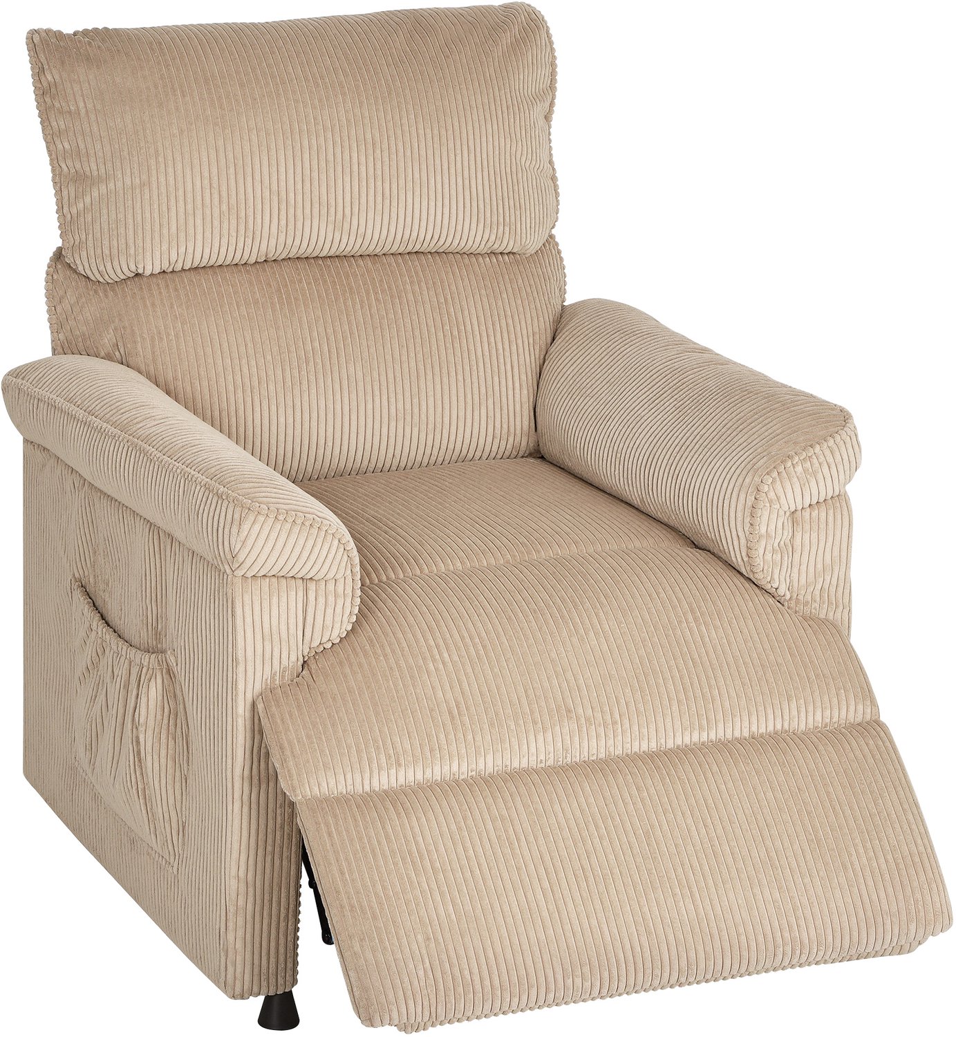 Homona Elektrische massagefauteuil met warmtefunctie - 8-punts vibratiemassage - Met voetensteun en memory-functie - 86 x 94 x 105 cm - Bruin