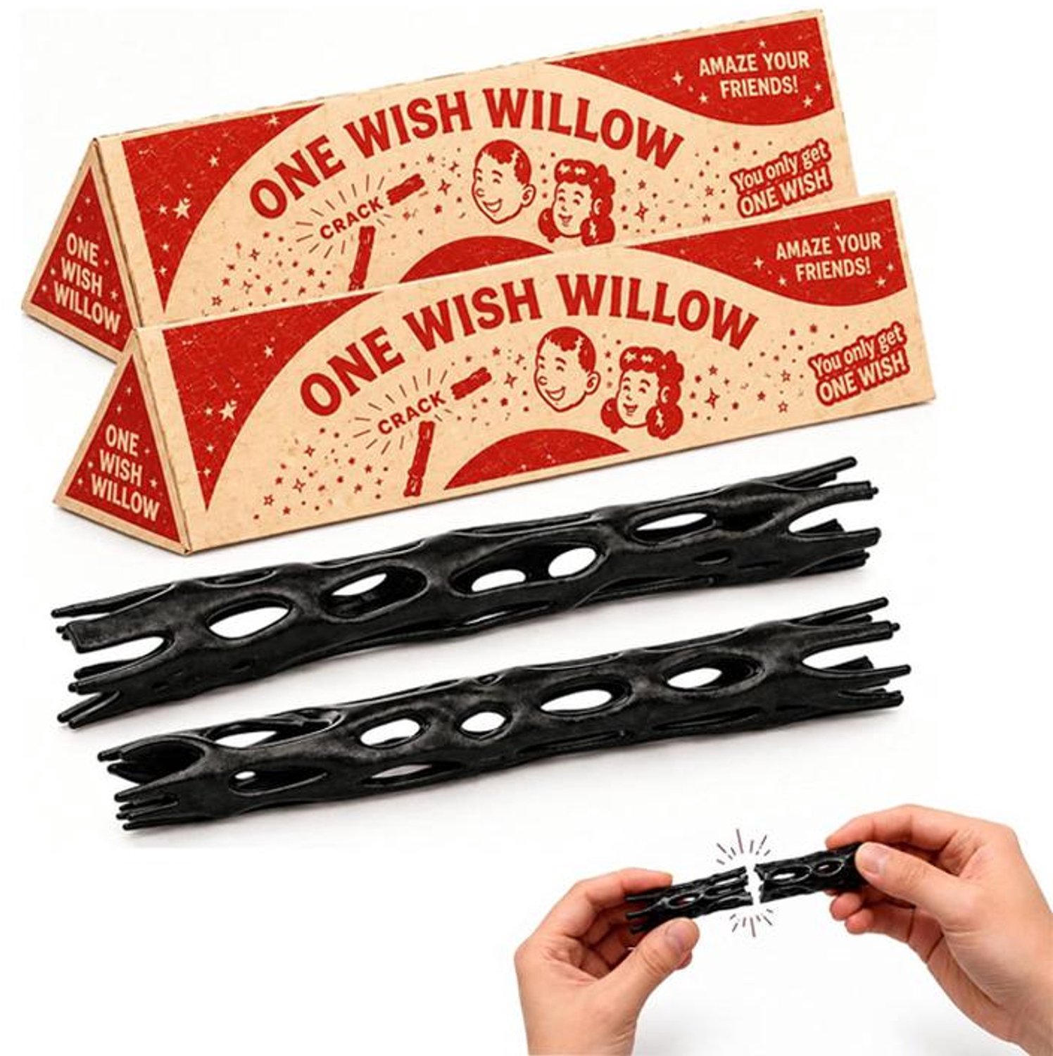 KZQ One Wish Willow – met stevige harde etuis en 2 breekbare wensstokjes
