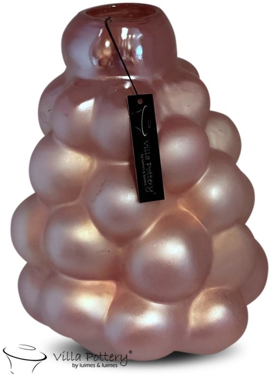 Villa Pottery Bubble Abrikoos Pearl Glass 23 x 31 wit