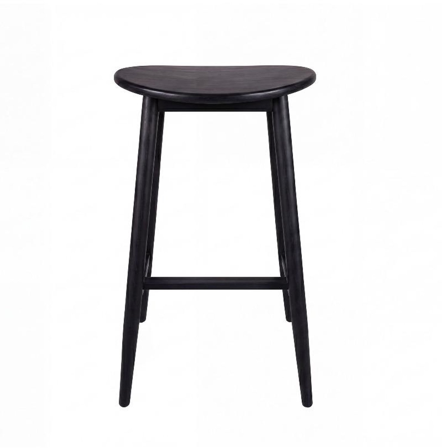 Svea Martina barkruk rubberwood - zwart