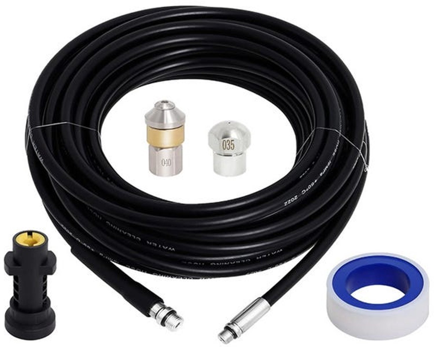 Geschikt voor Karcher K2 - K3 - K4 - K5 - K6 - K7 - hogedrukreiniger 180Bar - rioolontstopper 20m - ontstoppingsveer