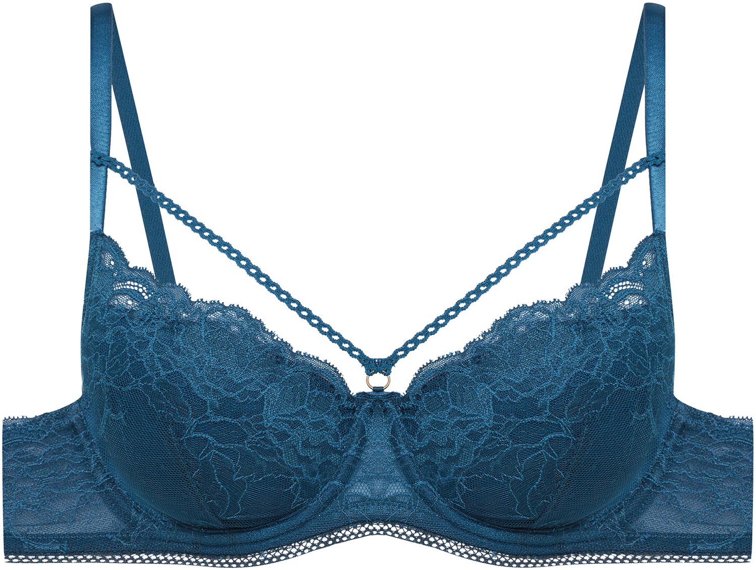 ESOTIQ Intonation - Push-upbeha - Turquoise - Kanten details