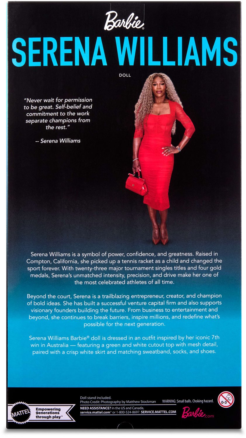 Barbie Signature Serena Williams-pop — afbeelding 5