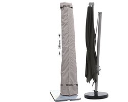 Raffles Covers Parasolhoes - Hoog: 280 cm - RUS280 - Waterdicht - UV-bestendig - Rits en stok - Trekkoord - Parasolhoes voor staande parasol