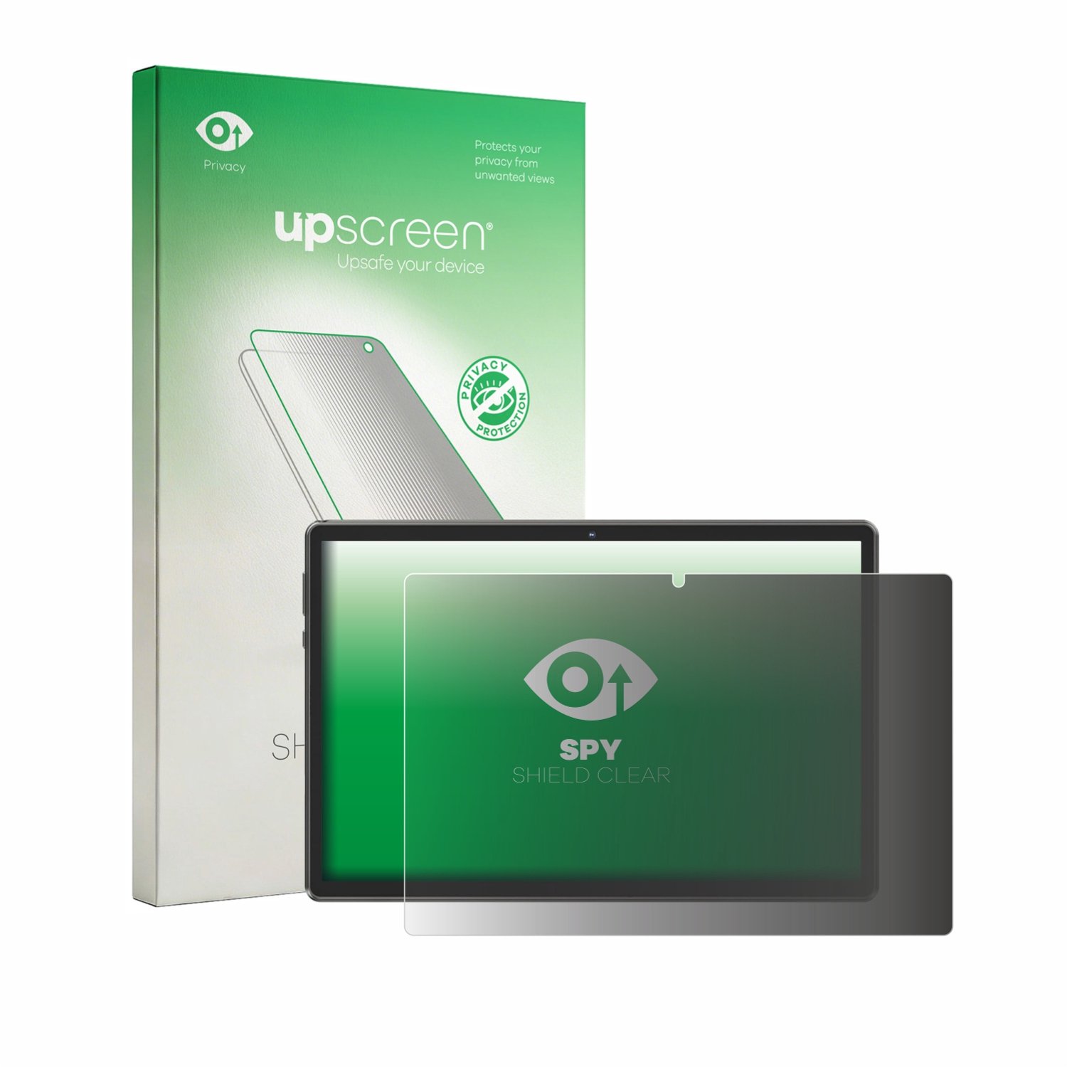 upscreen - privacy screenprotector voor Mentume X70 10" - Folie Beschermfolie Blauwlichtfilter