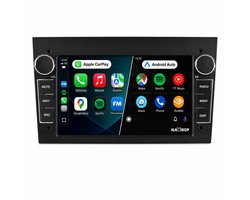 Navibop Autoradio geschikt voor Opel Astra H Agila Corsa C - Draadloos Apple CarPlay & Android Auto - 9 inch touchscreen - Android 15 - 2GB/32GB - Navigatie - Bluetooth - DAB+ ready - 2 din