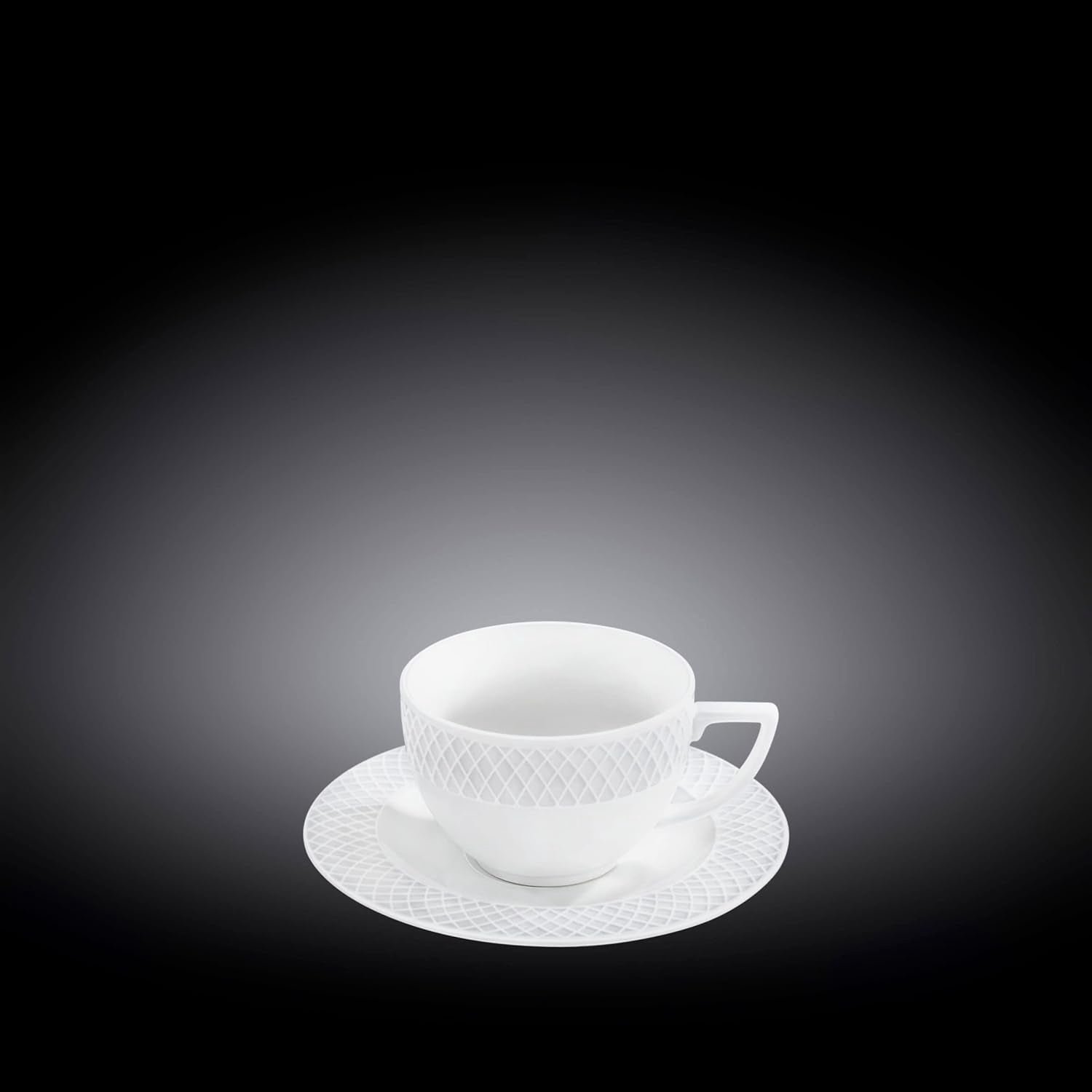 Wilmax Kop/Schotel 240ml Wit Porselein WL-880101404/AB