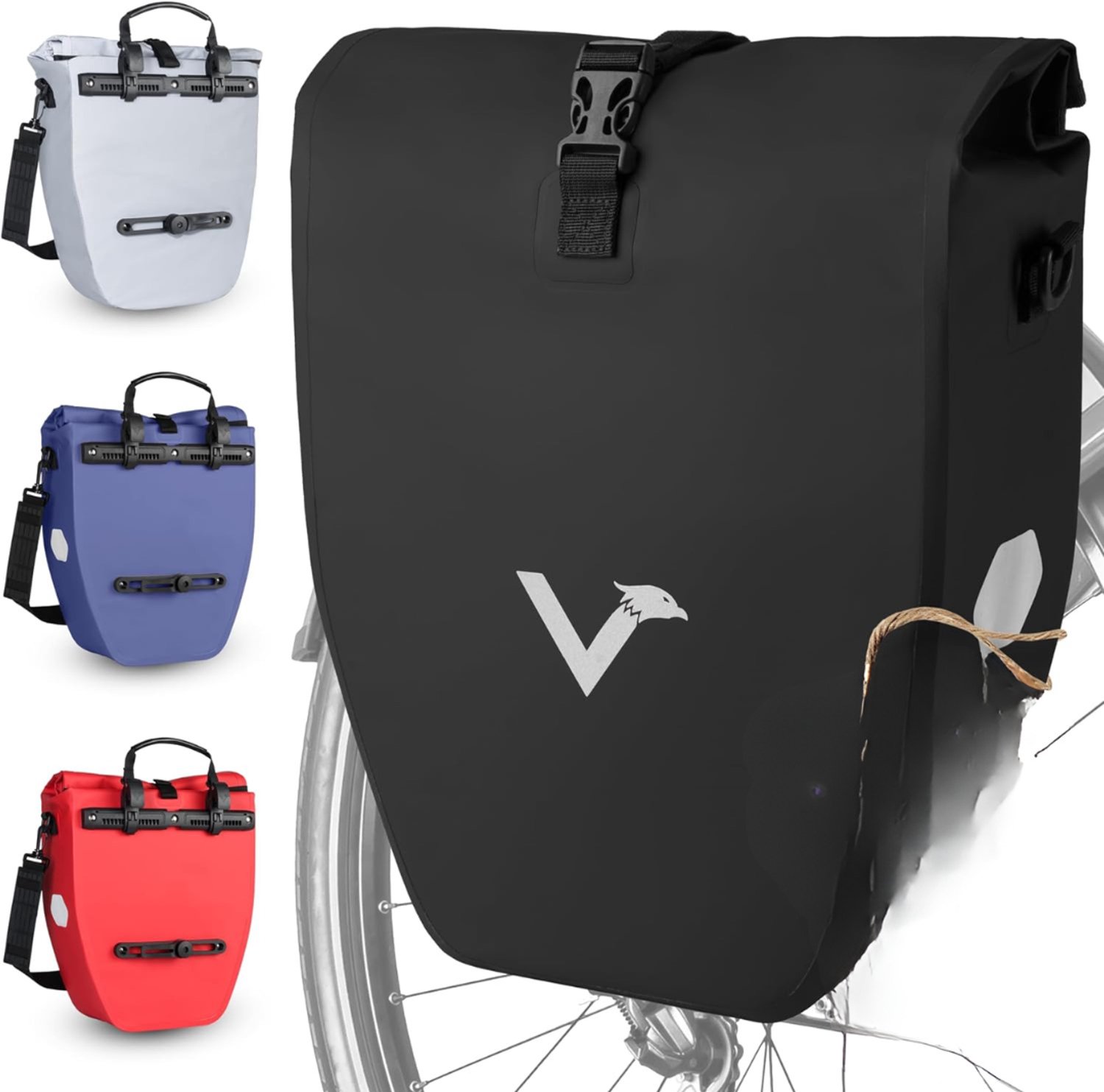 KLS® Fietstas - Fietstassen - Fietstas Rugzak - Zwart - 51cm x 30cm x 14cm