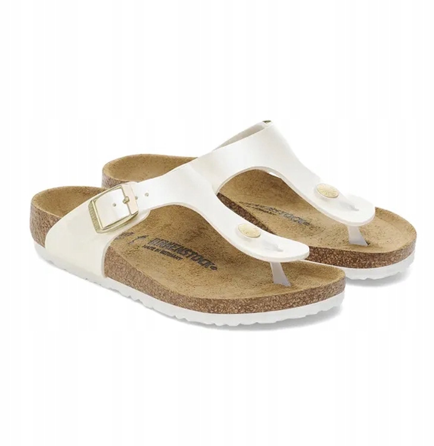 Birkenstock Gizeh Kids Birko-Flor Electric Metallic Pearl Beige