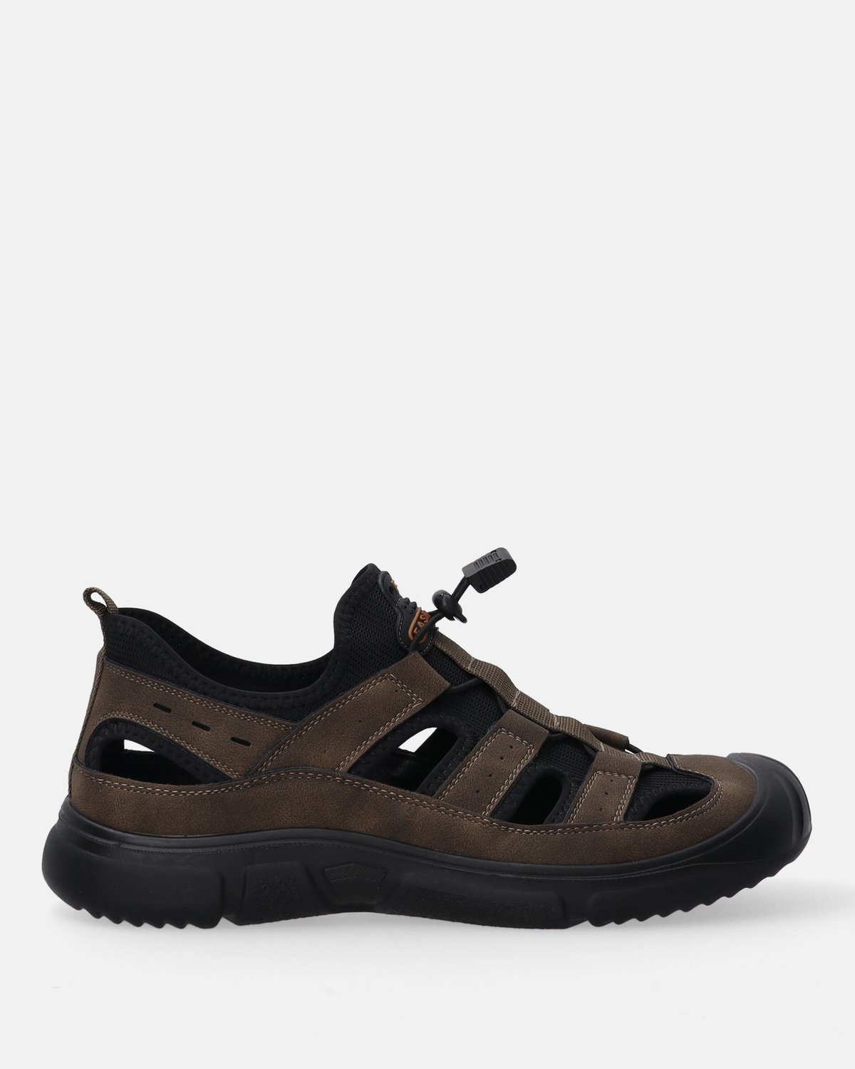 Venezia Heren Sport Sandalen Leer Bruin