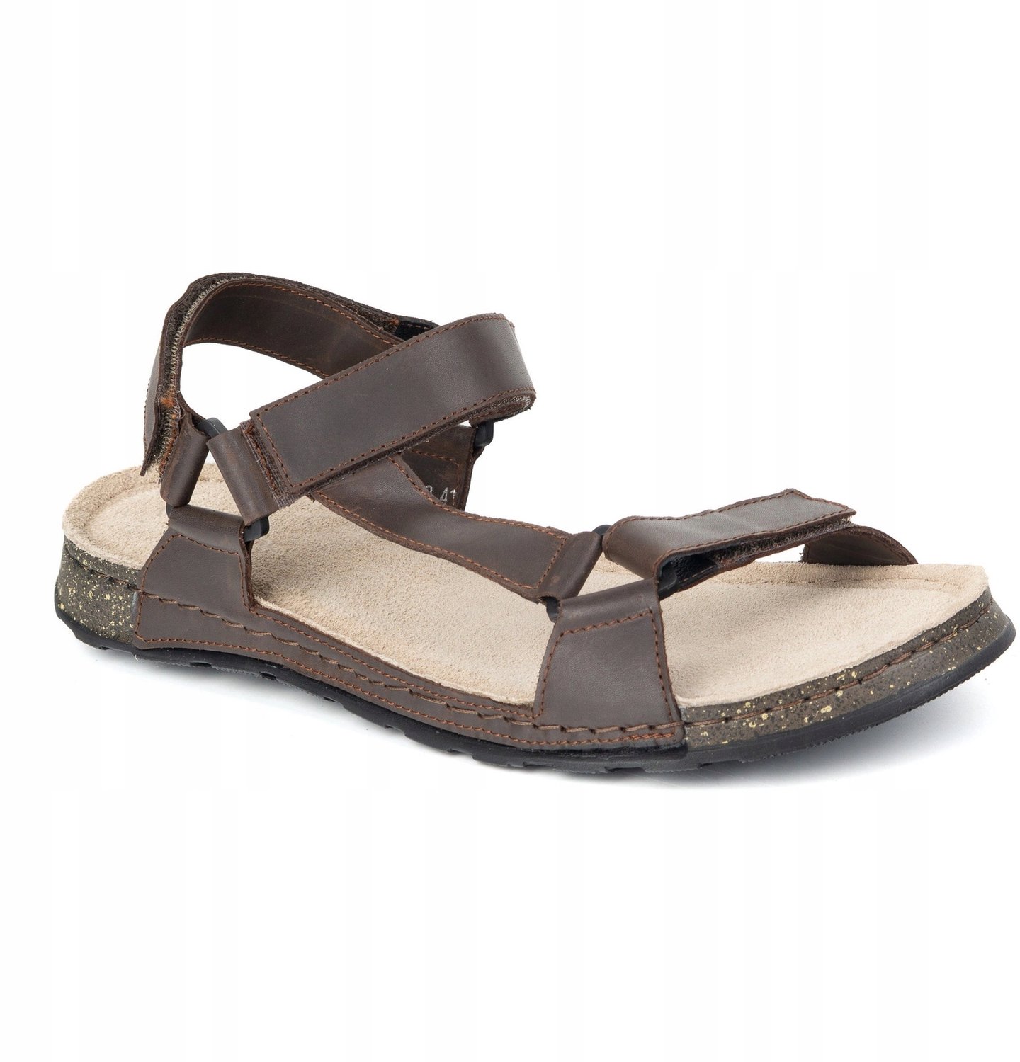 Herensandalen WASAK 0243W Leer Bruin