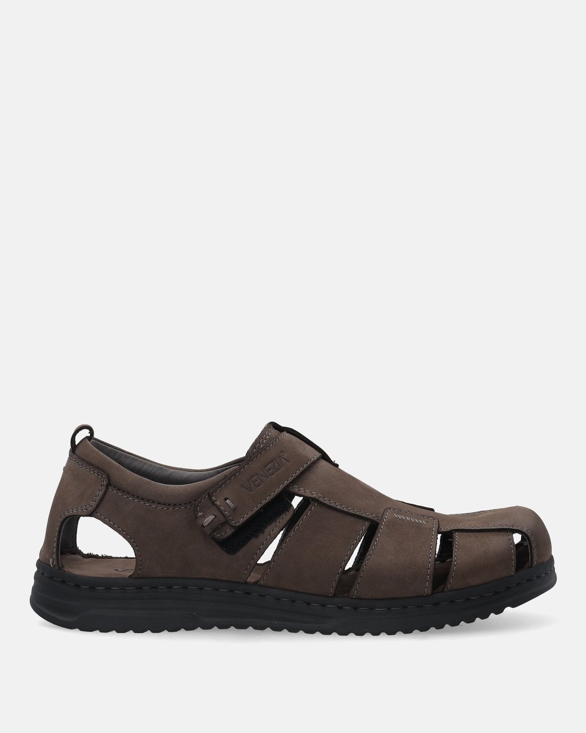 Venezia Heren Nubuck Sandalen Grijs
