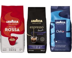 Lavazza Qualita Rossa Espresso Barista Intenso Dek - Proefpakket - 1500g (3x500g)