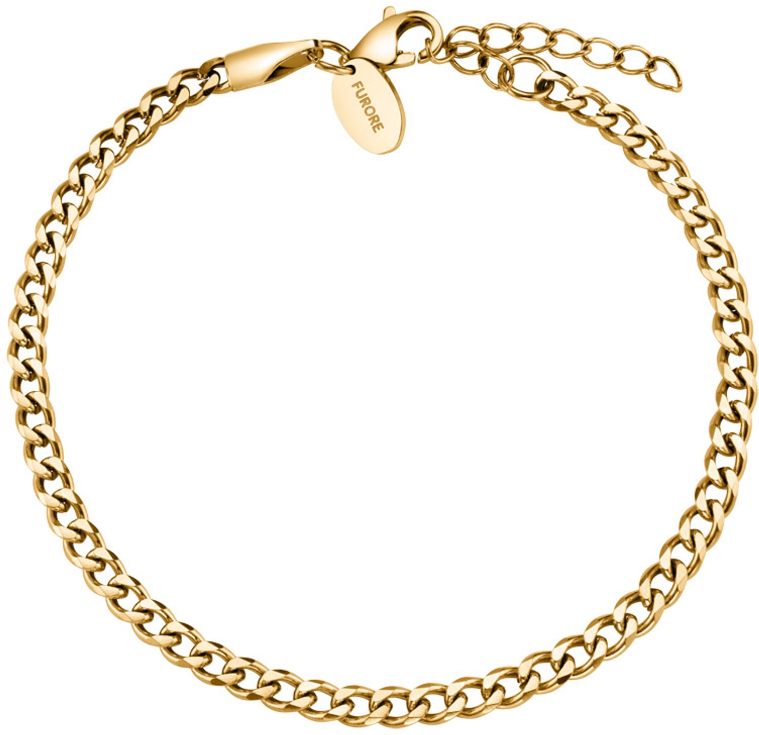 Furore - Dames Armband Hawkeye - Goud - Lengte 17 tot 21 cm