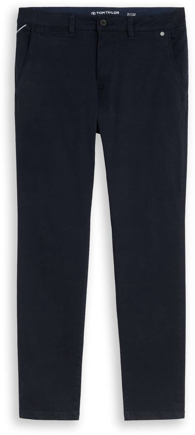 Tom Tailor - TTSIMON SLIM chino met gewassen look - Maat 32/32 - sky captain blue