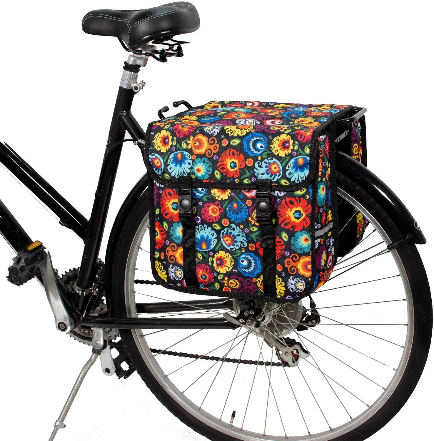 Famanu – Dubbele Fietstassen 26L, Waterafstotend, Stevig en Stijlvol, Reflecterend