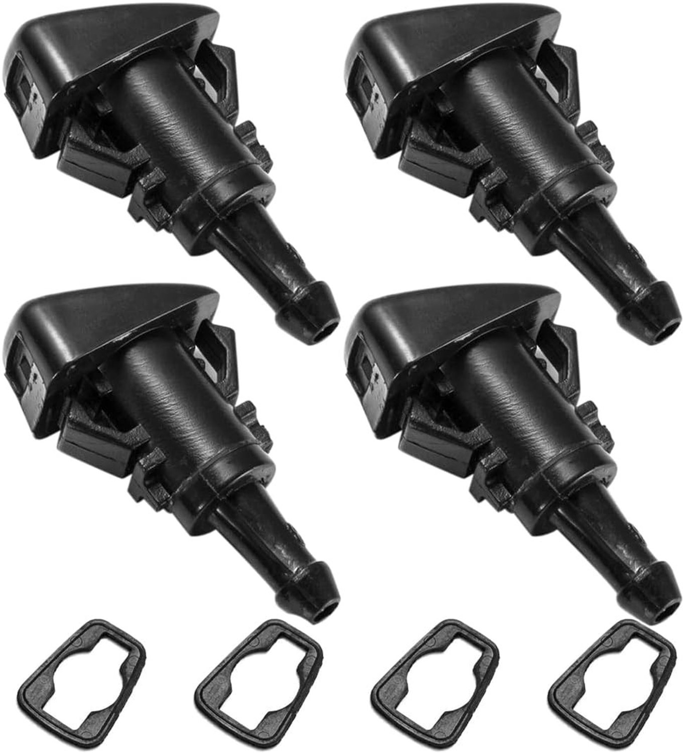 Universele Ruitensproeiers voor Auto, 4 Stuks, Voor Effectieve Ruitreiniging en Optimale Zichtbaarheid
