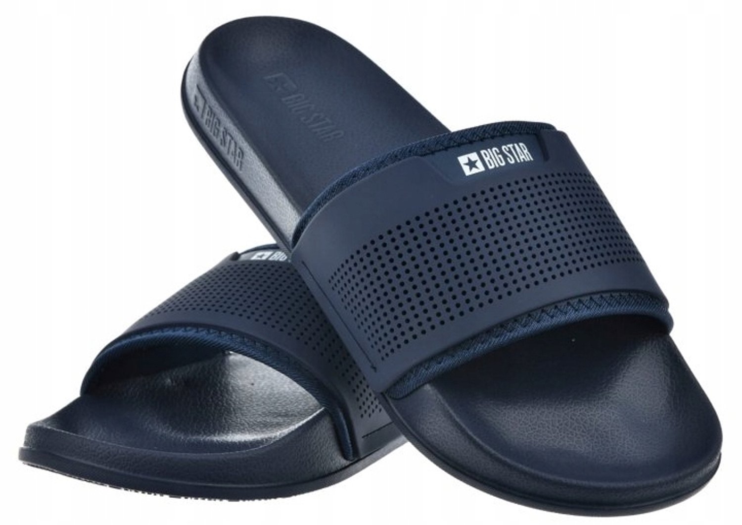 Big Star Heren Slippers Blauw NN174696 Maat 41