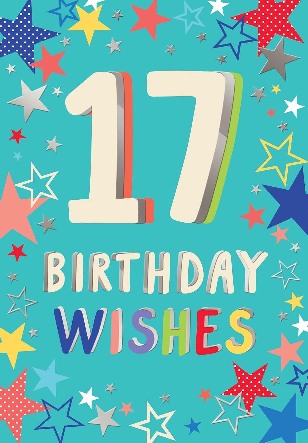 Greetings 17e verjaardag mijlpaal verjaardagskaart leeftijd 17