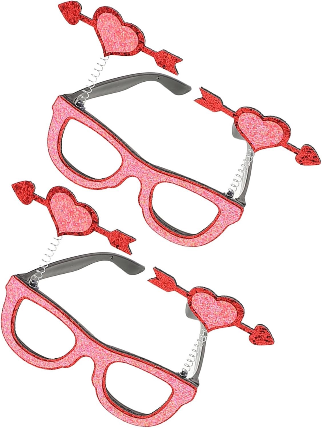 2 Stuks Valentijnsdag Bril Rekwisieten Verjaardagsfeestje Gunsten Vakantie Feest Hart Bril Fotohokje Rekwisieten Vintage Hart Zonnebril Valentijns Roze