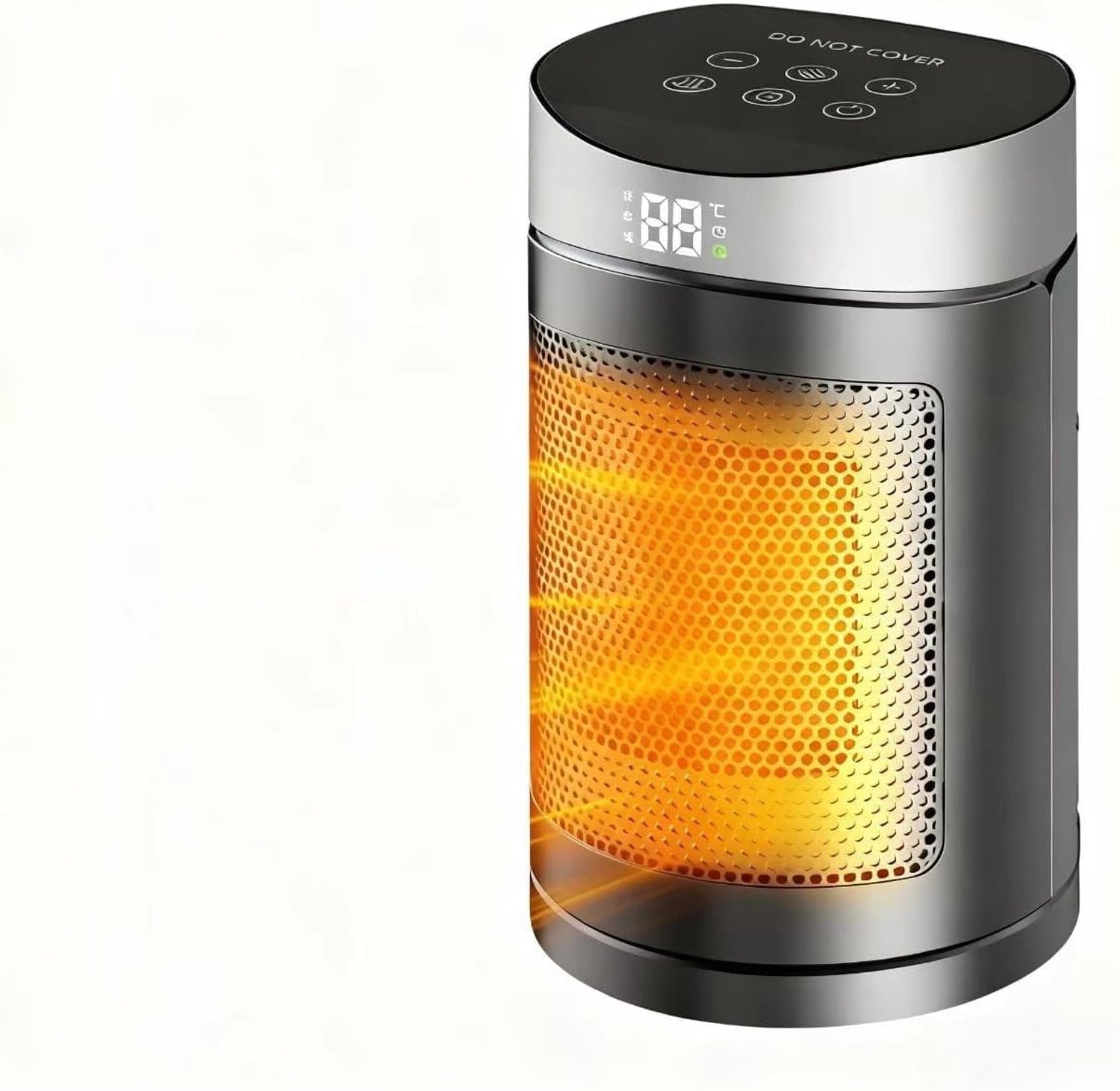 YAGXIG Verwarming-Huishoudelijke Verwarming-Desktop Elektrische Verwarming-Winter Verwarming-Met Afstandsbediening-Touchscreen-Zwart-Wintercadeau