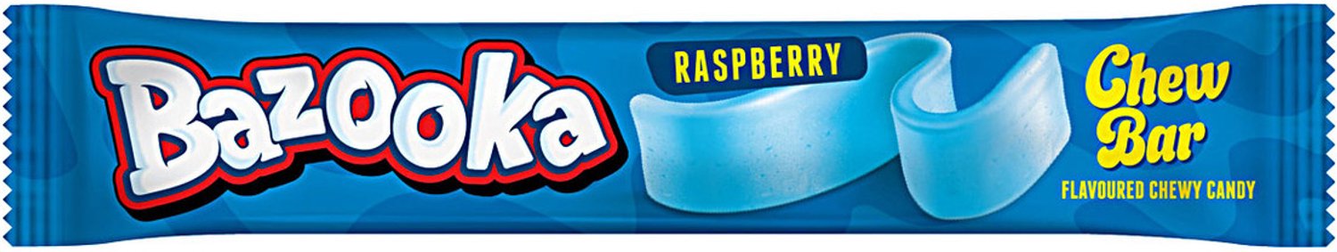 Bazooka Chew Bar Raspberry (Doos van 60)