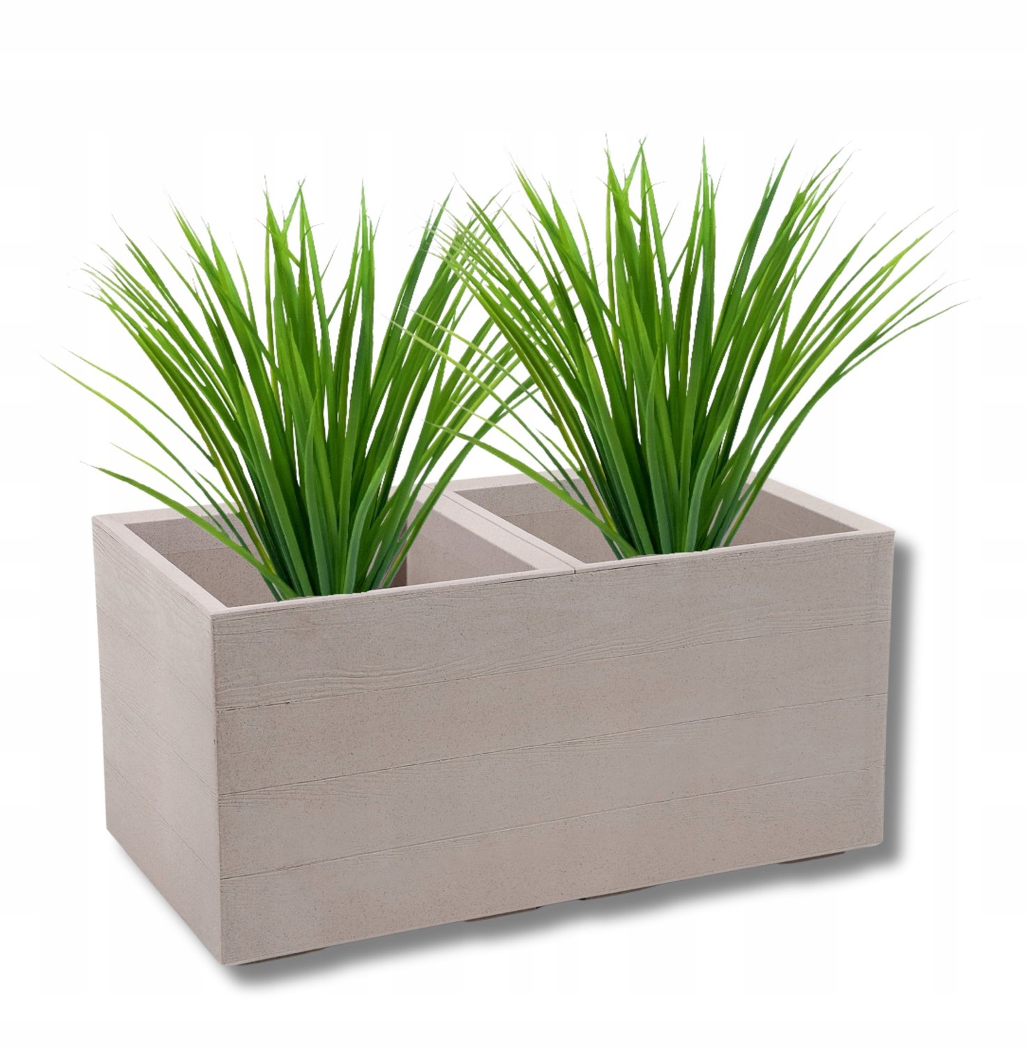 KARO ECO COFFEE plantenbak op wielen, Latte, 80x40cm