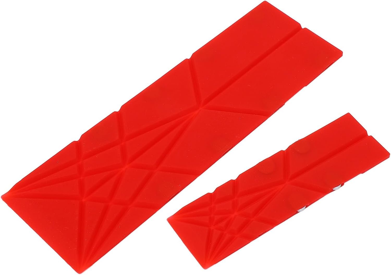 Maatlepelset 2 Stuks Opvouwbare Magnetische Maatlepels voor Keuken Premium PP-materiaal (Rood)