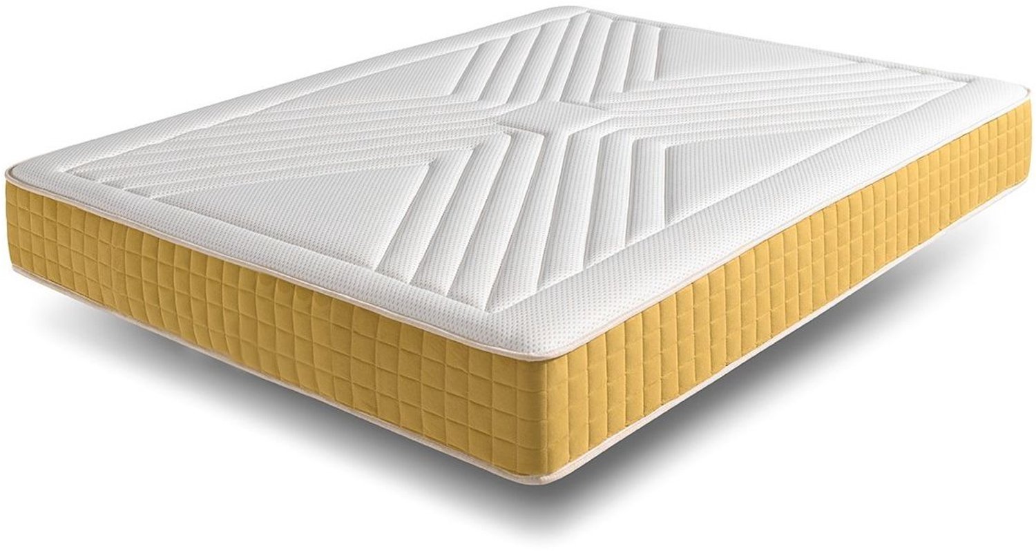 Matris Visco Luxury Gold Matras 120x190 Hoogte 21cm ±2 Wit
