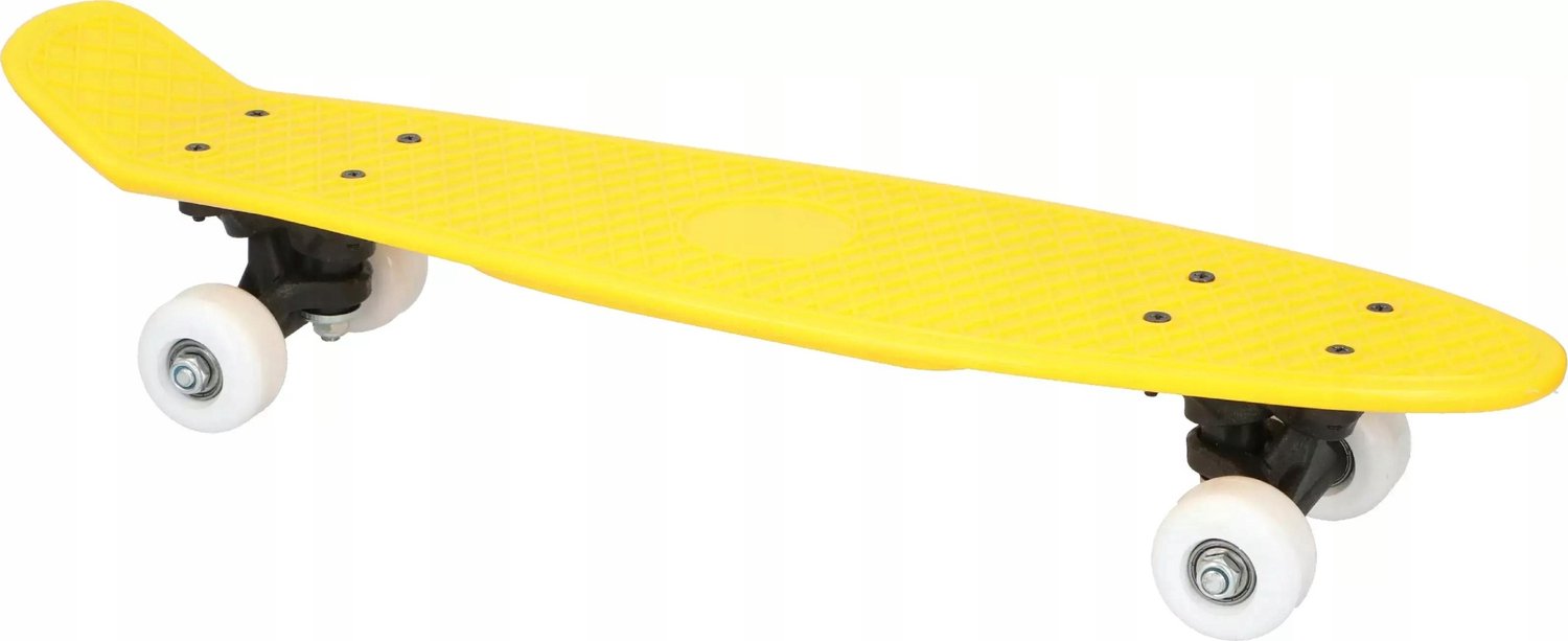 Eddy Toys Fleskateboard Kinderen 57cm PP Kunststof ABEC-5 Lagers Geel
