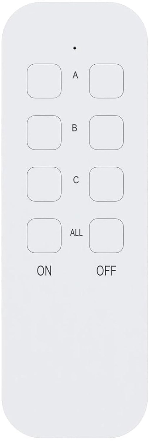 Afstandsbediening radio frequentie KYF, compatibel met KYF-PLUG-001 en KYF-PLUG-002 stopcontact, bereik 30 m, IP20, CR2032 3 V batterij