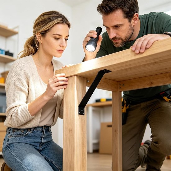 Hoekverbinders voor houten frame, 4 stuks, boekenkast — afbeelding 5